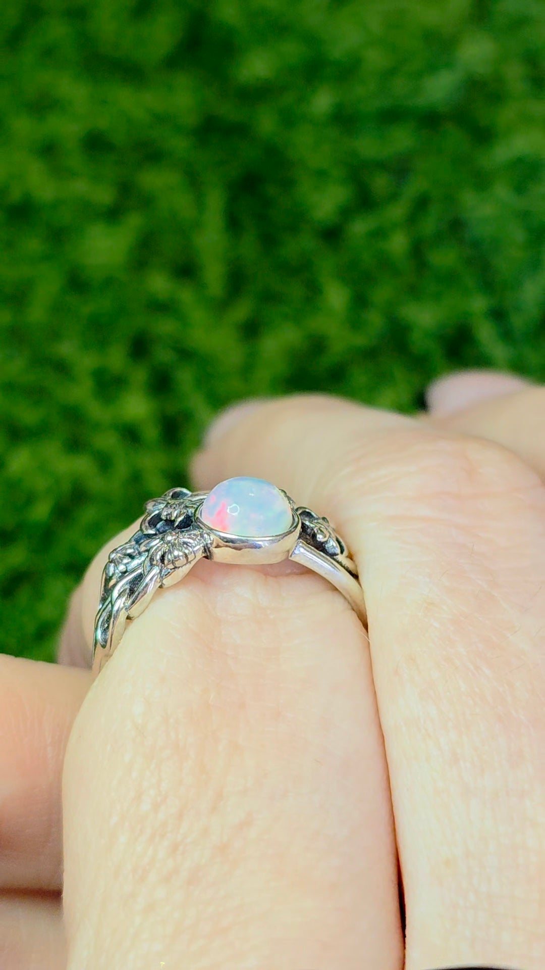 Opal Fleur De Lis Ring B