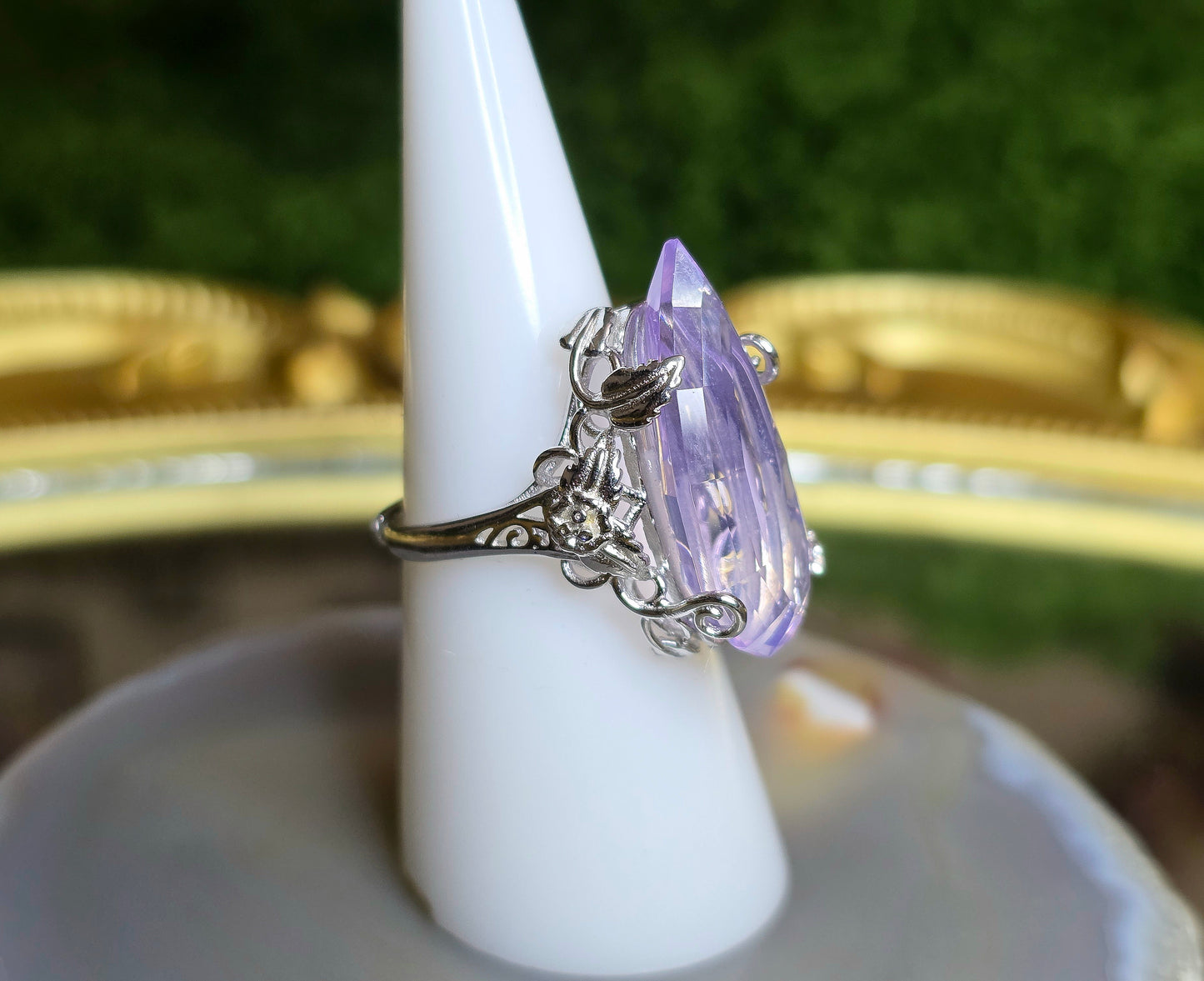 Lavender Moon Quartz Fantasy Ring