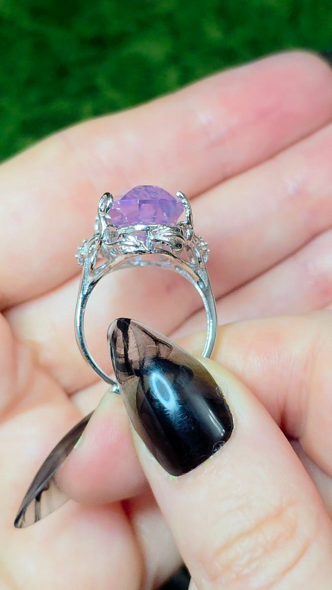 Lavender Moon Quartz Fantasy Ring