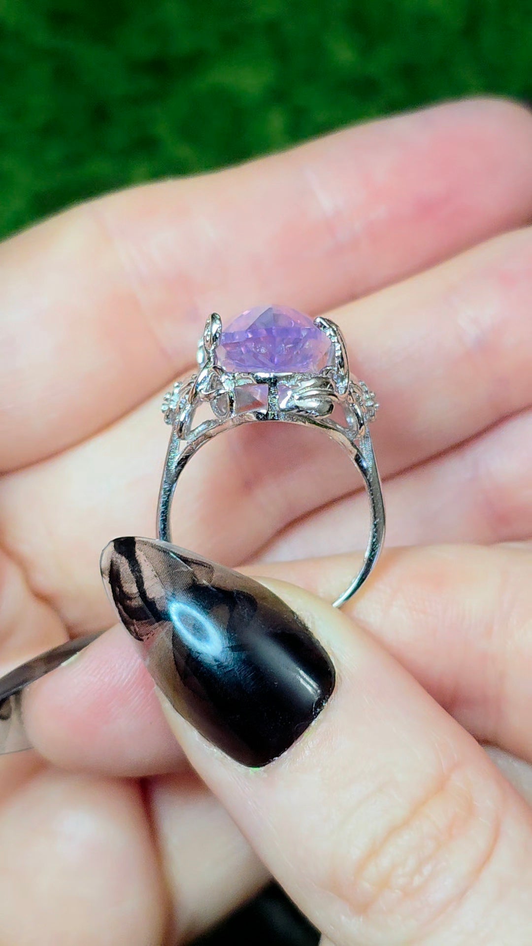 Lavender Moon Quartz Fantasy Ring