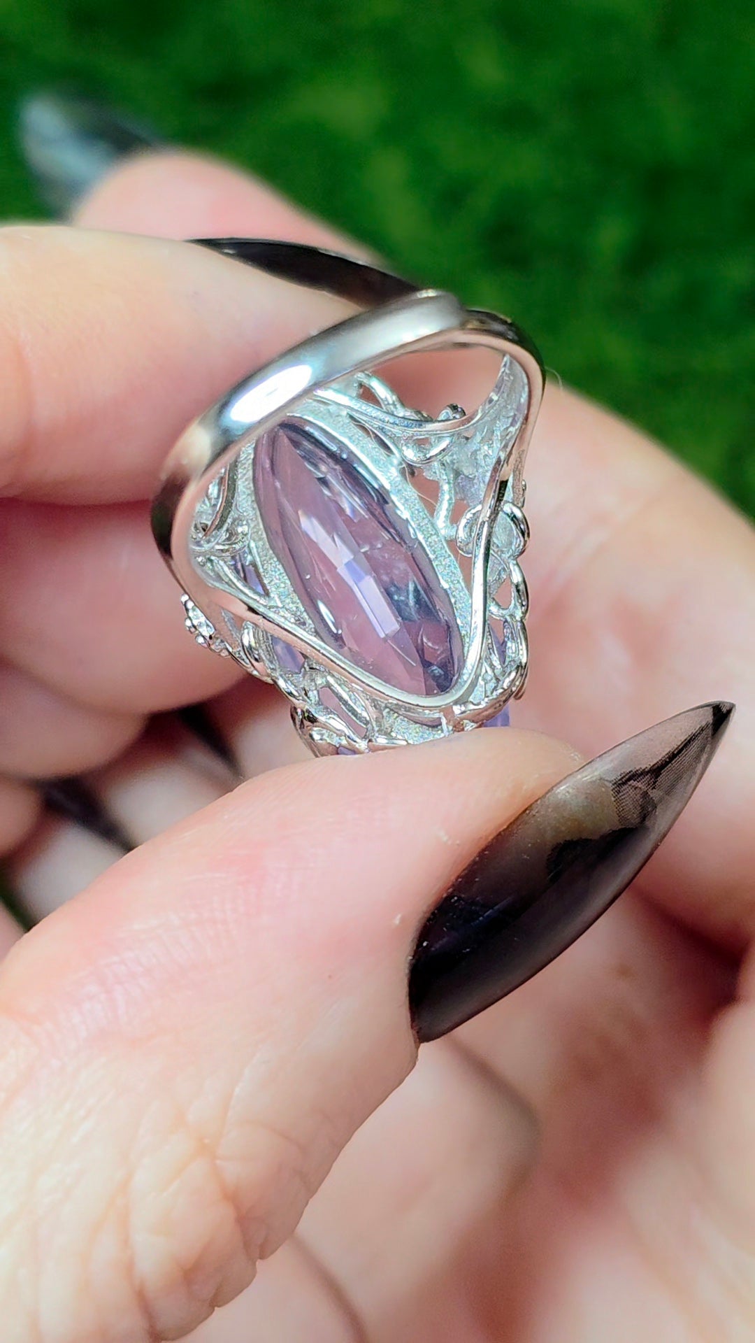 Lavender Moon Quartz Fantasy Ring