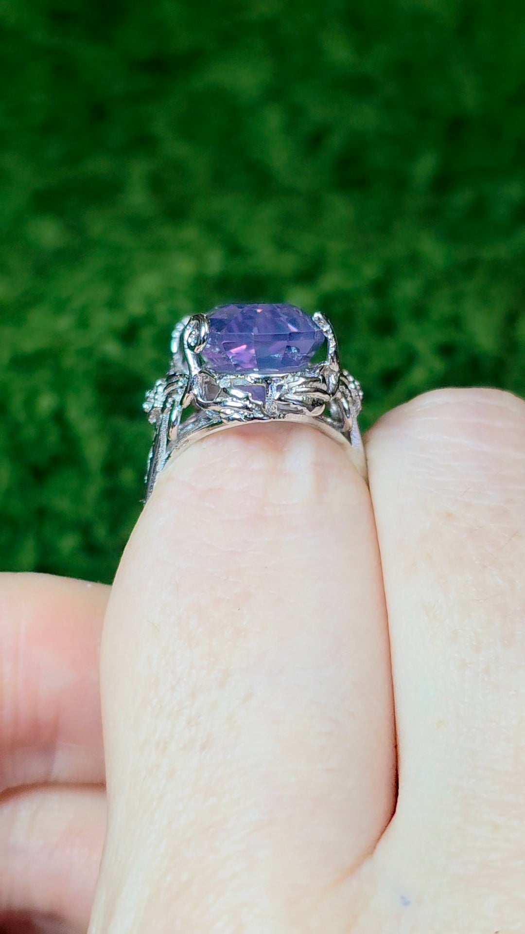 Lavender Moon Quartz Fantasy Ring