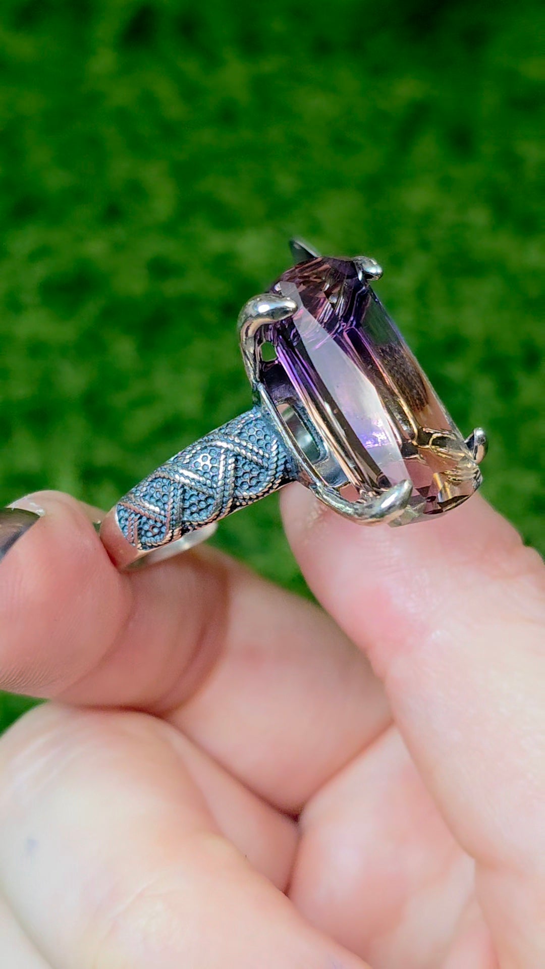 Ametrine Statement Ring