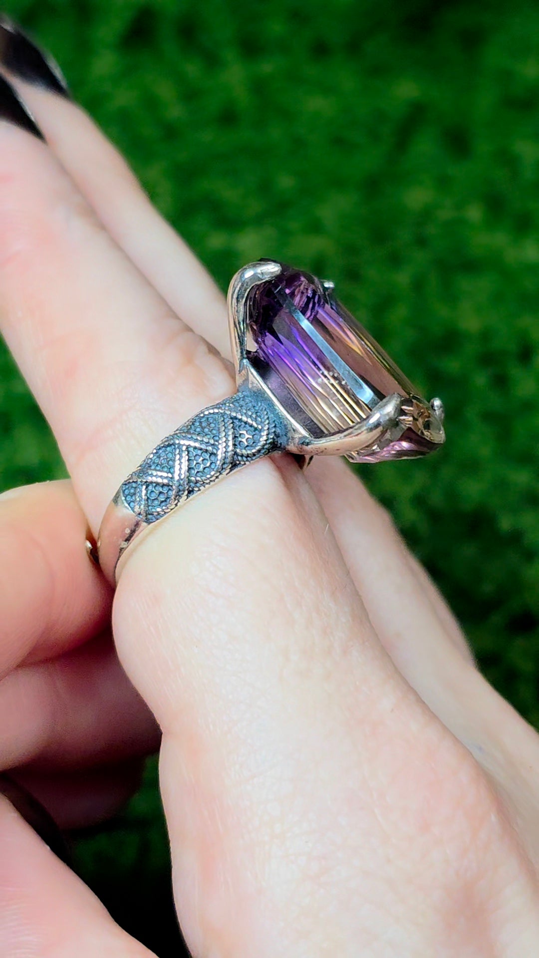 Ametrine Statement Ring