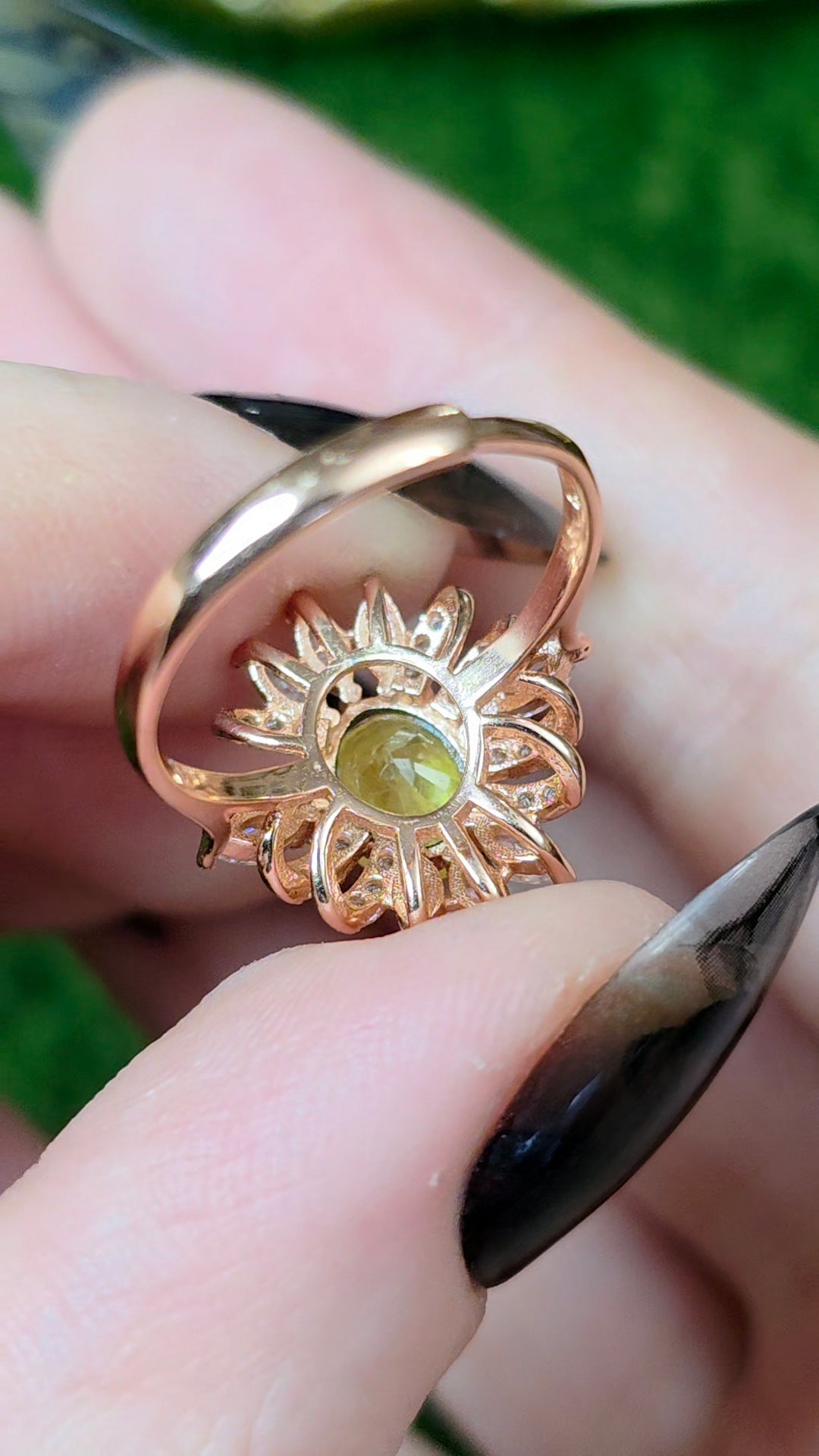 Yellow Sapphire Rose Gold Ring B