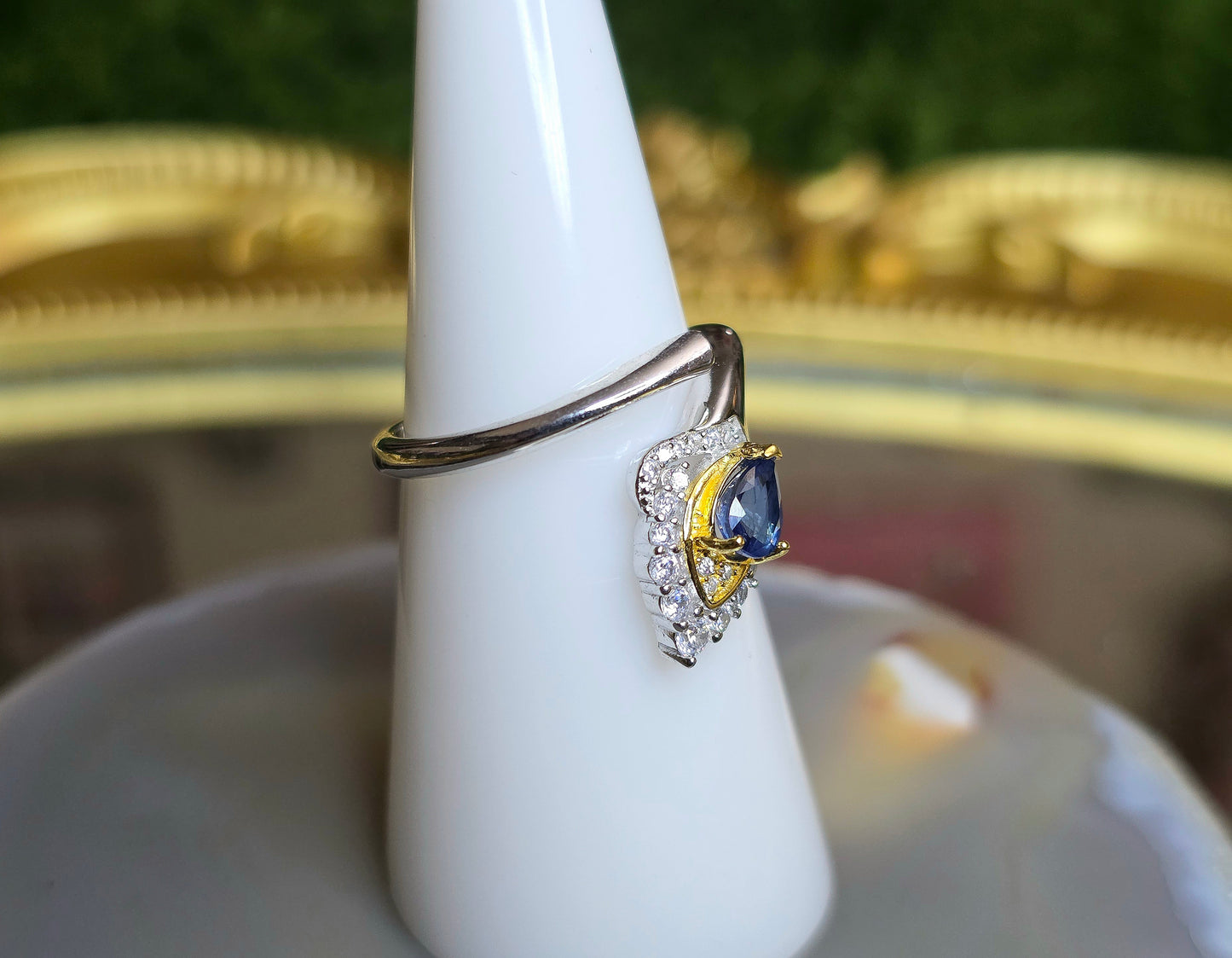 Blue Sapphire Wrap Ring