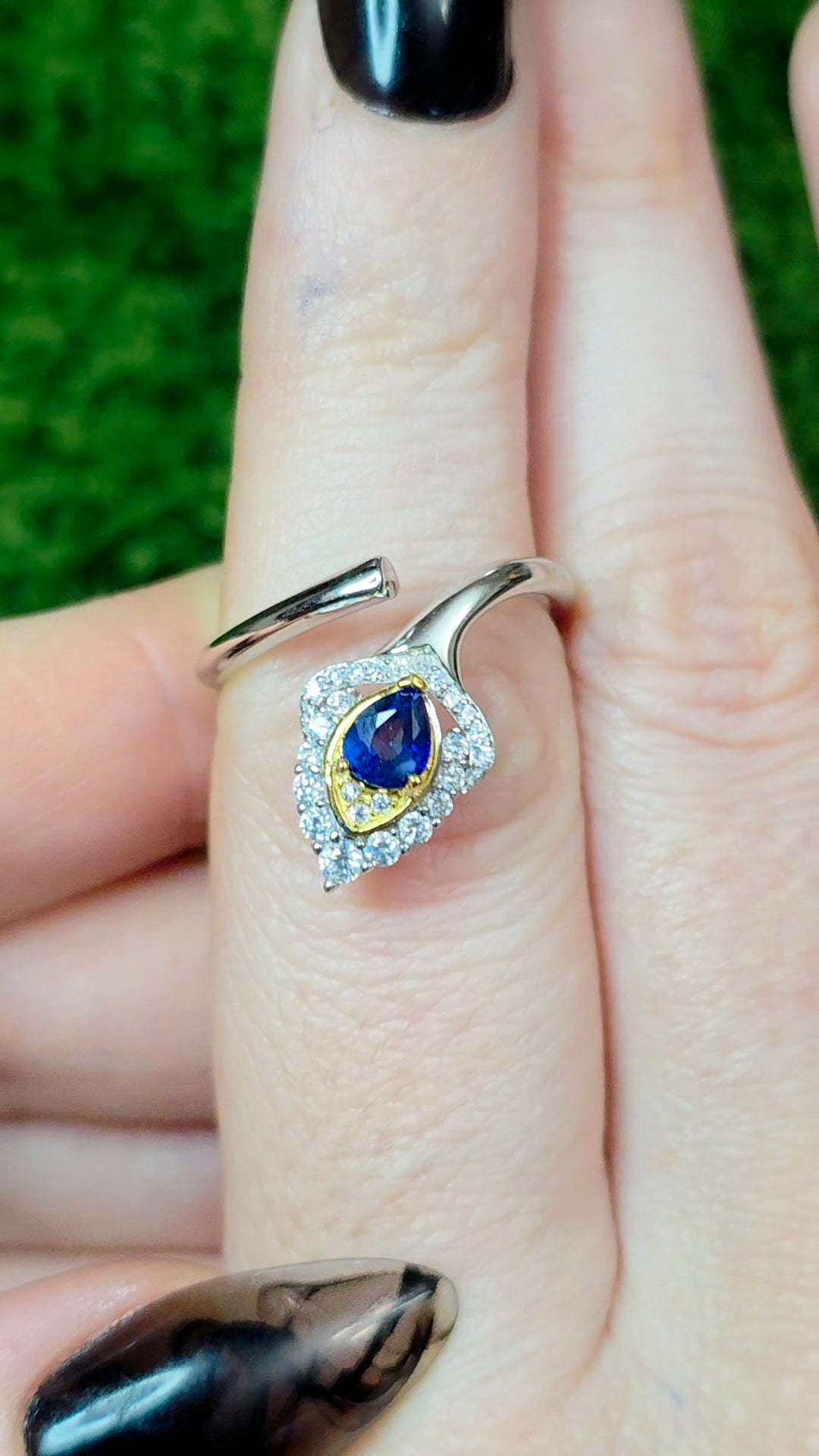 Blue Sapphire Wrap Ring