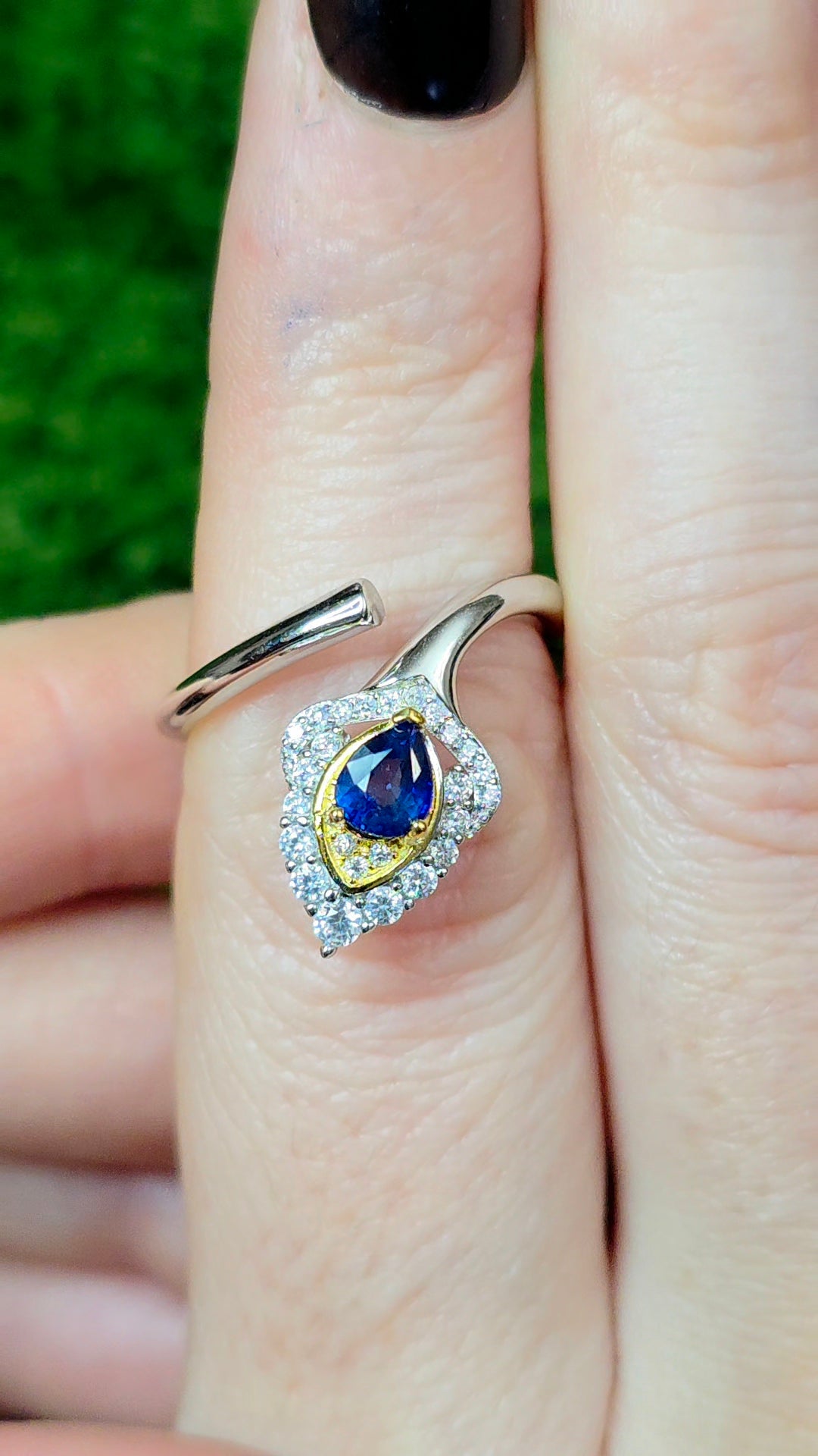 Blue Sapphire Wrap Ring
