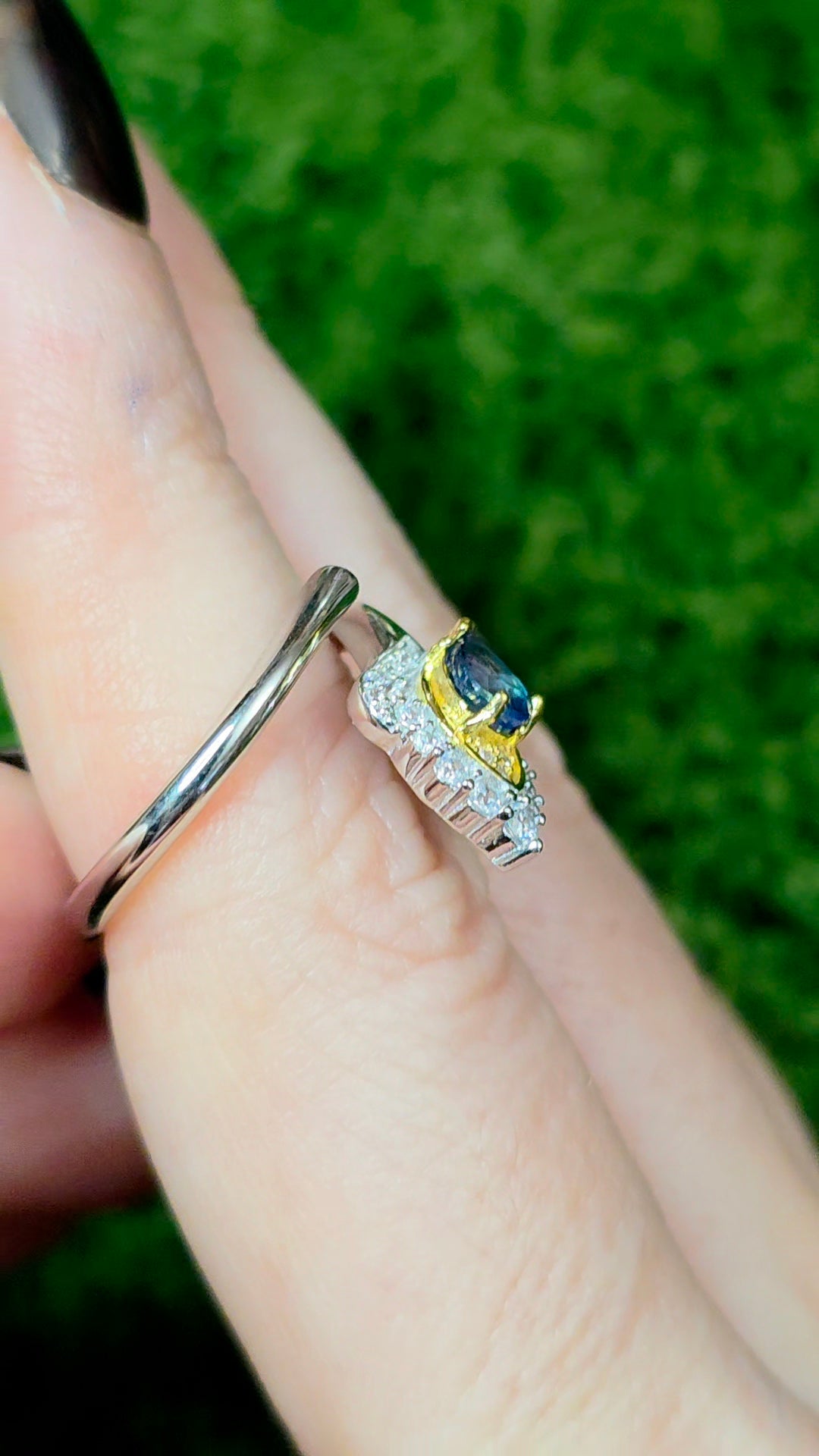 Blue Sapphire Wrap Ring