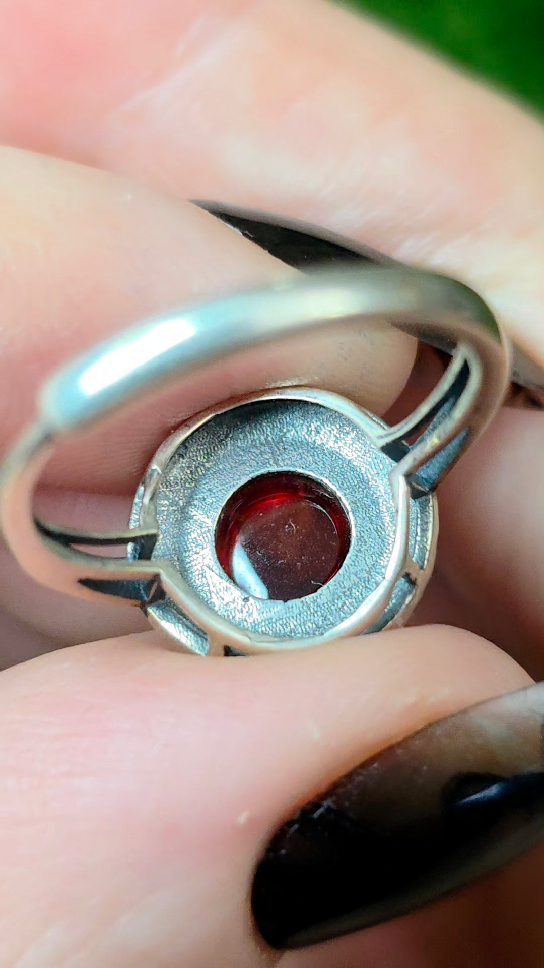 Garnet Sugarloaf Ring A