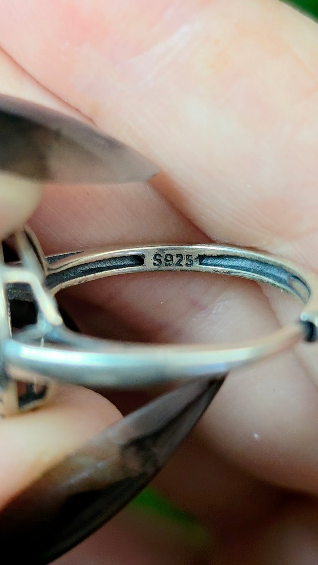 Garnet Sugarloaf Ring A