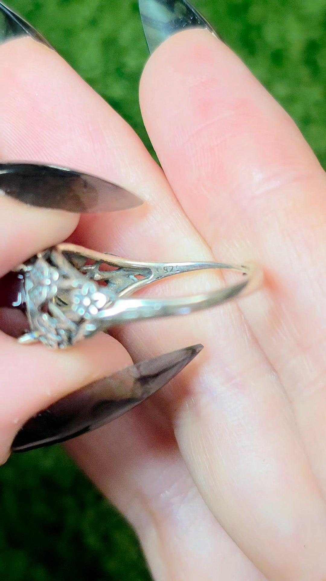 Garnet Sugarloaf Ring B