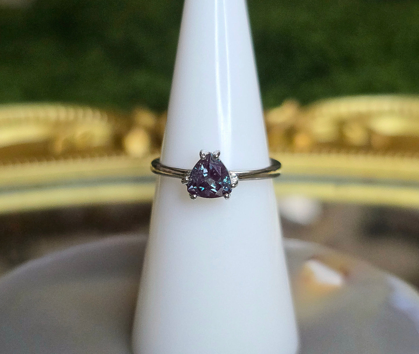 Alexandrite Solitare Ring B