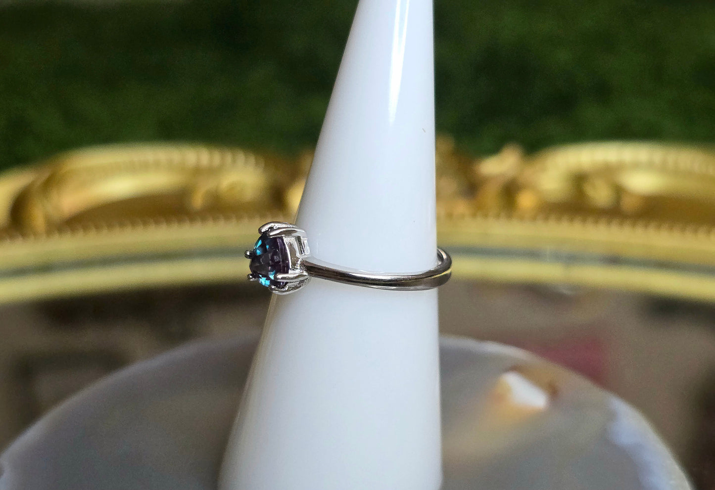 Alexandrite Solitare Ring B