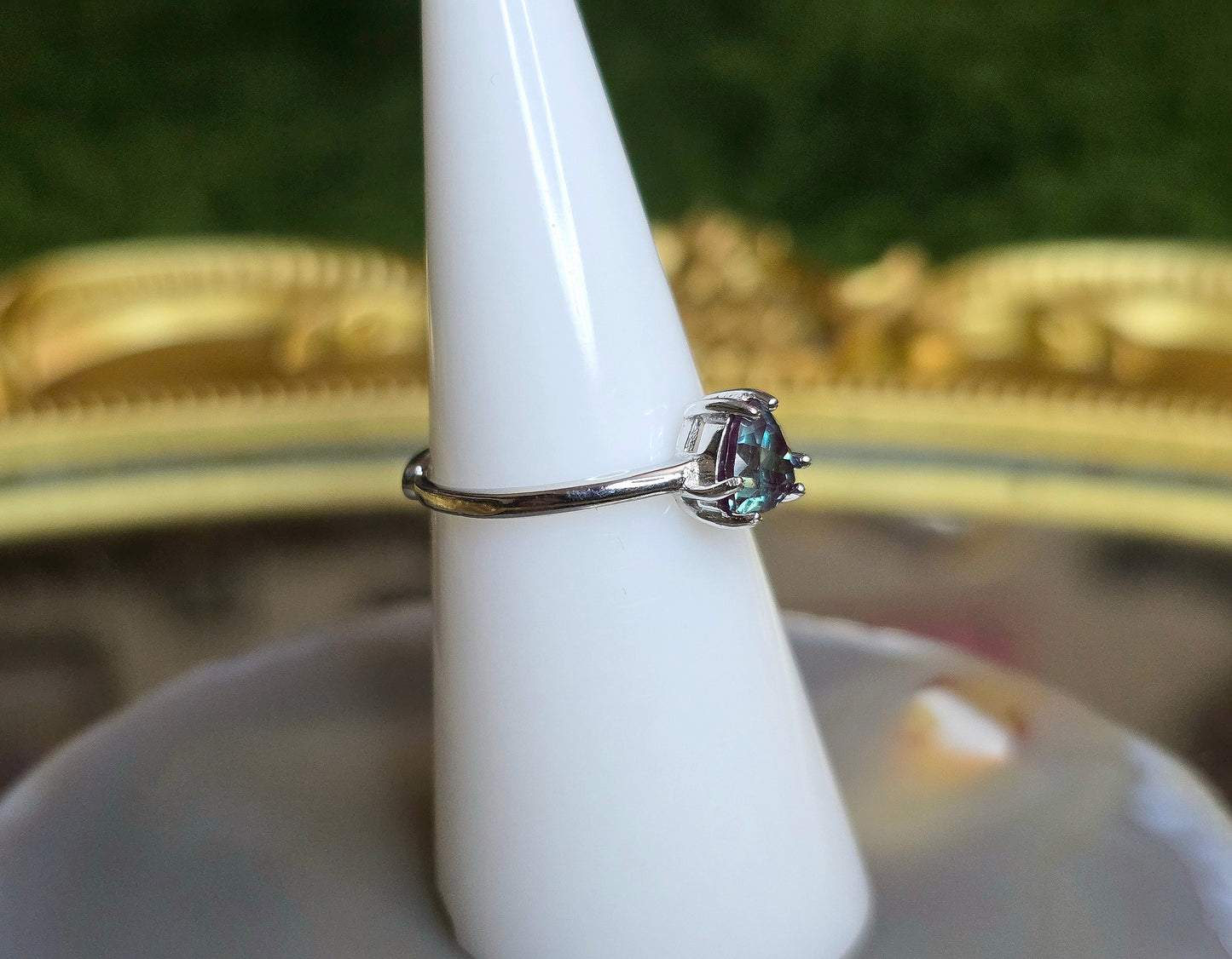 Alexandrite Solitare Ring B