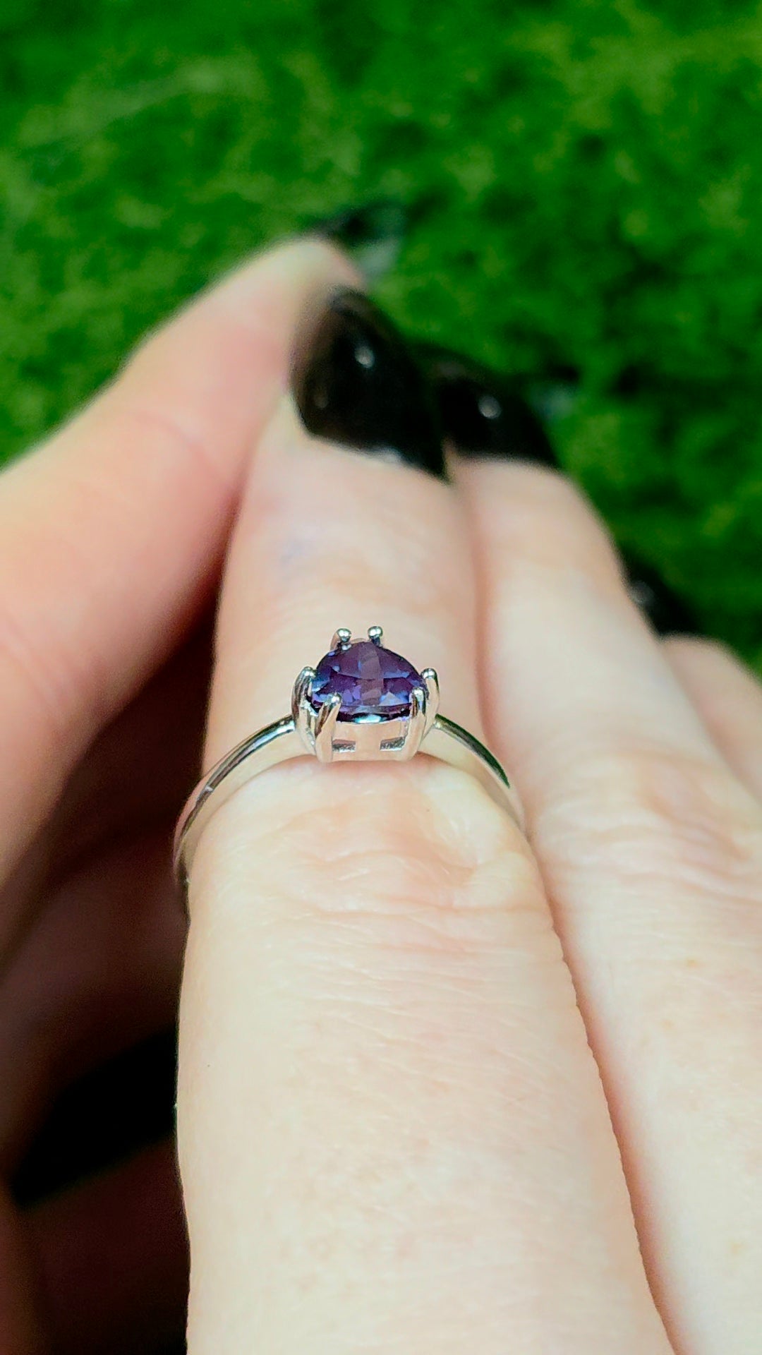 Alexandrite Solitare Ring B