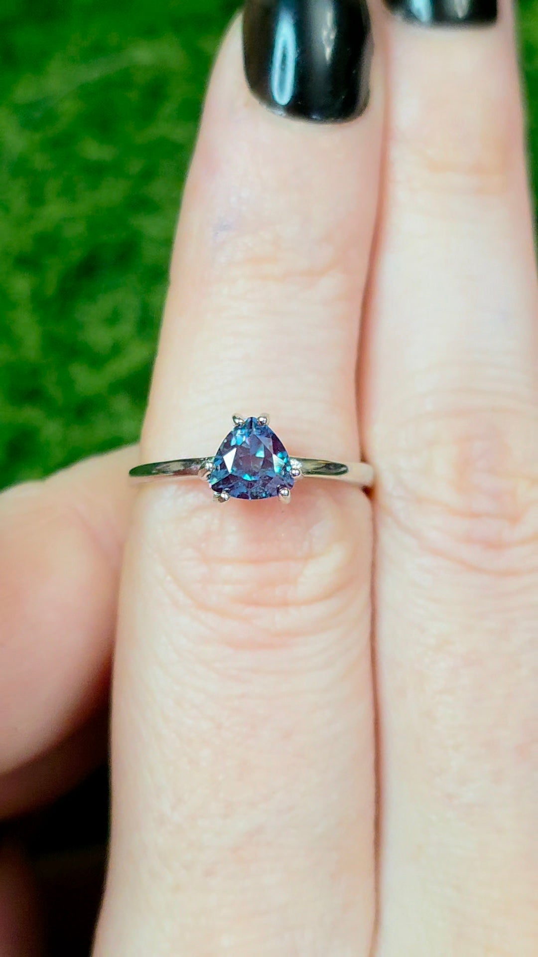 Alexandrite Solitare Ring B
