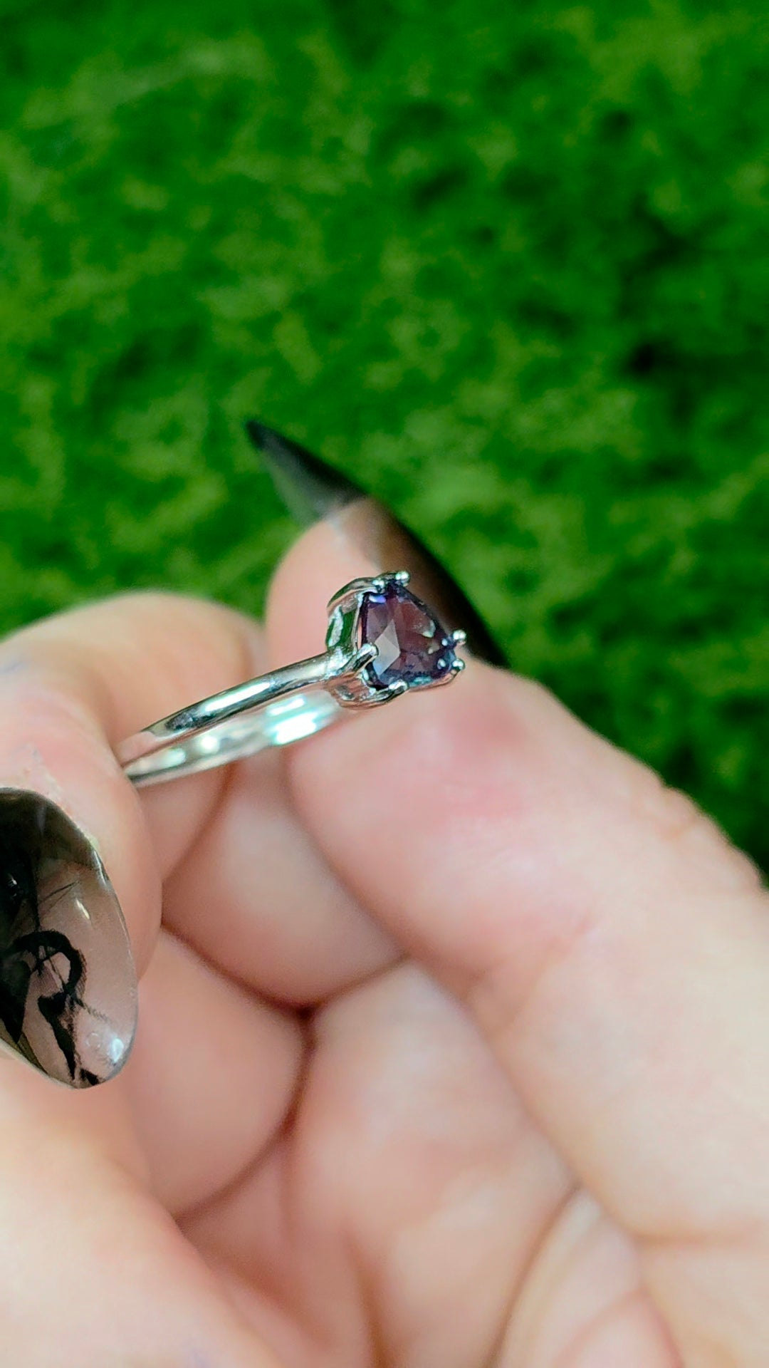 Alexandrite Solitare Ring B