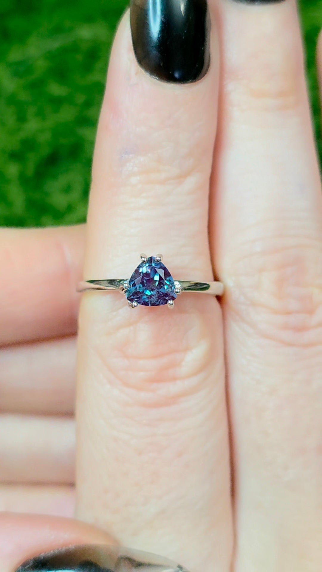 Alexandrite Solitare Ring B