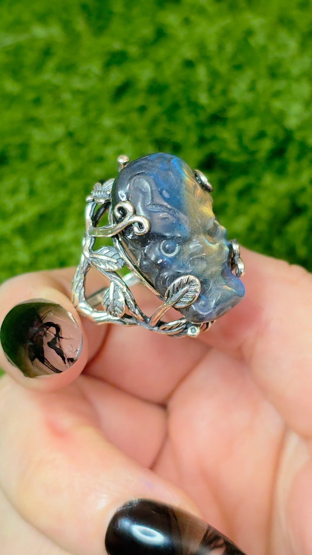 Labradorite Pixiu Ring