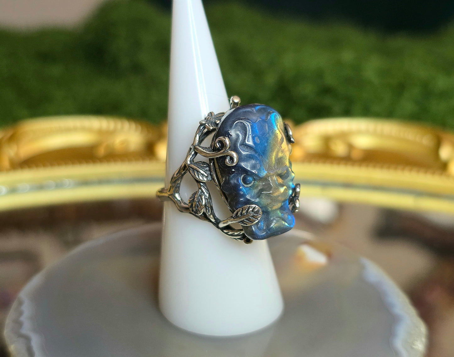 Labradorite Pixiu Ring