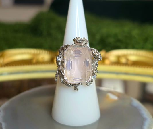 Blush Pink Morganite Ring