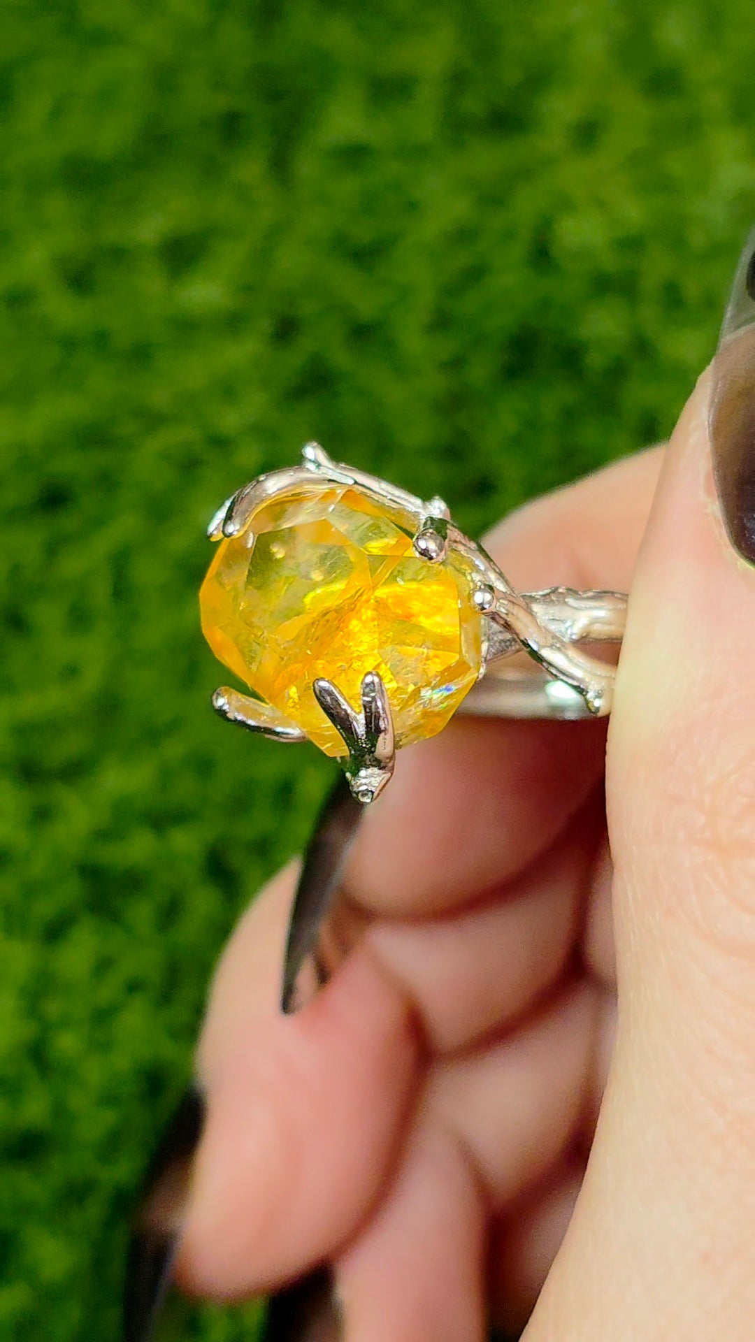 Golden Healer Fantasy Freeform Ring
