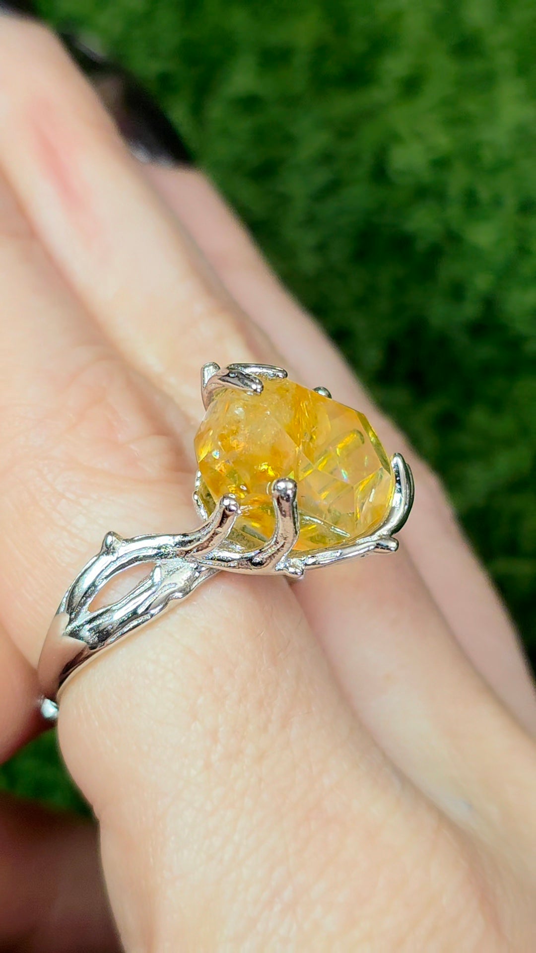 Golden Healer Fantasy Freeform Ring
