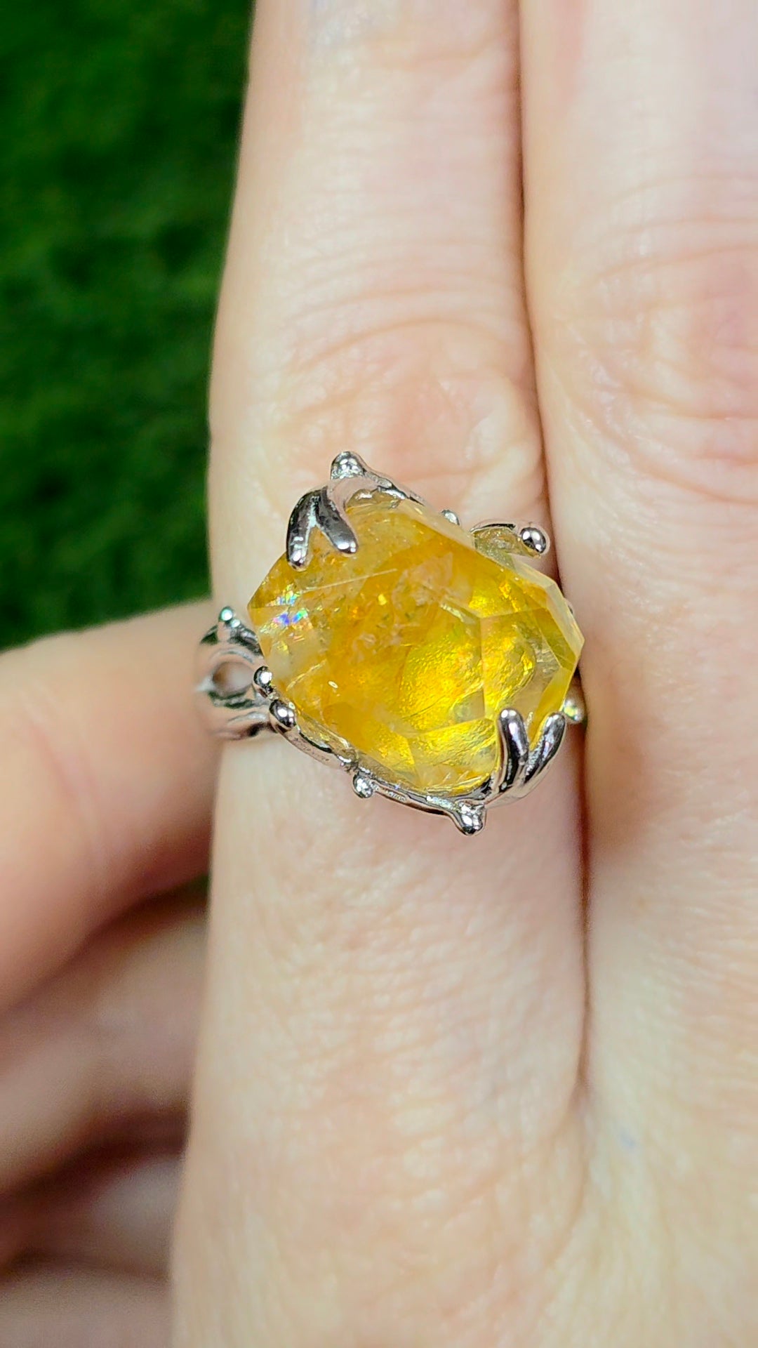 Golden Healer Fantasy Freeform Ring