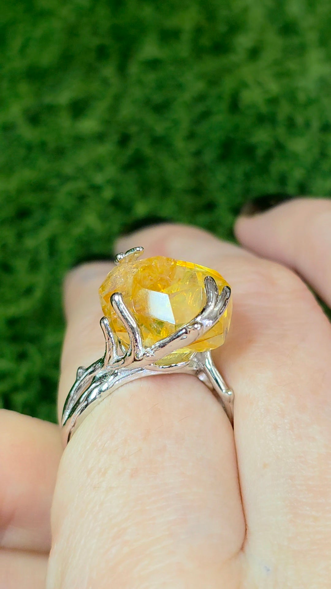 Golden Healer Fantasy Freeform Ring
