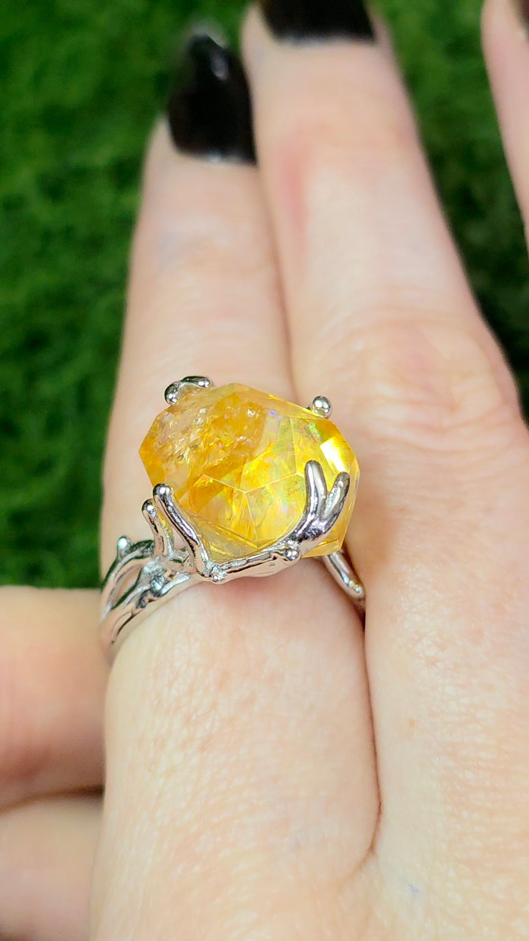 Golden Healer Fantasy Freeform Ring