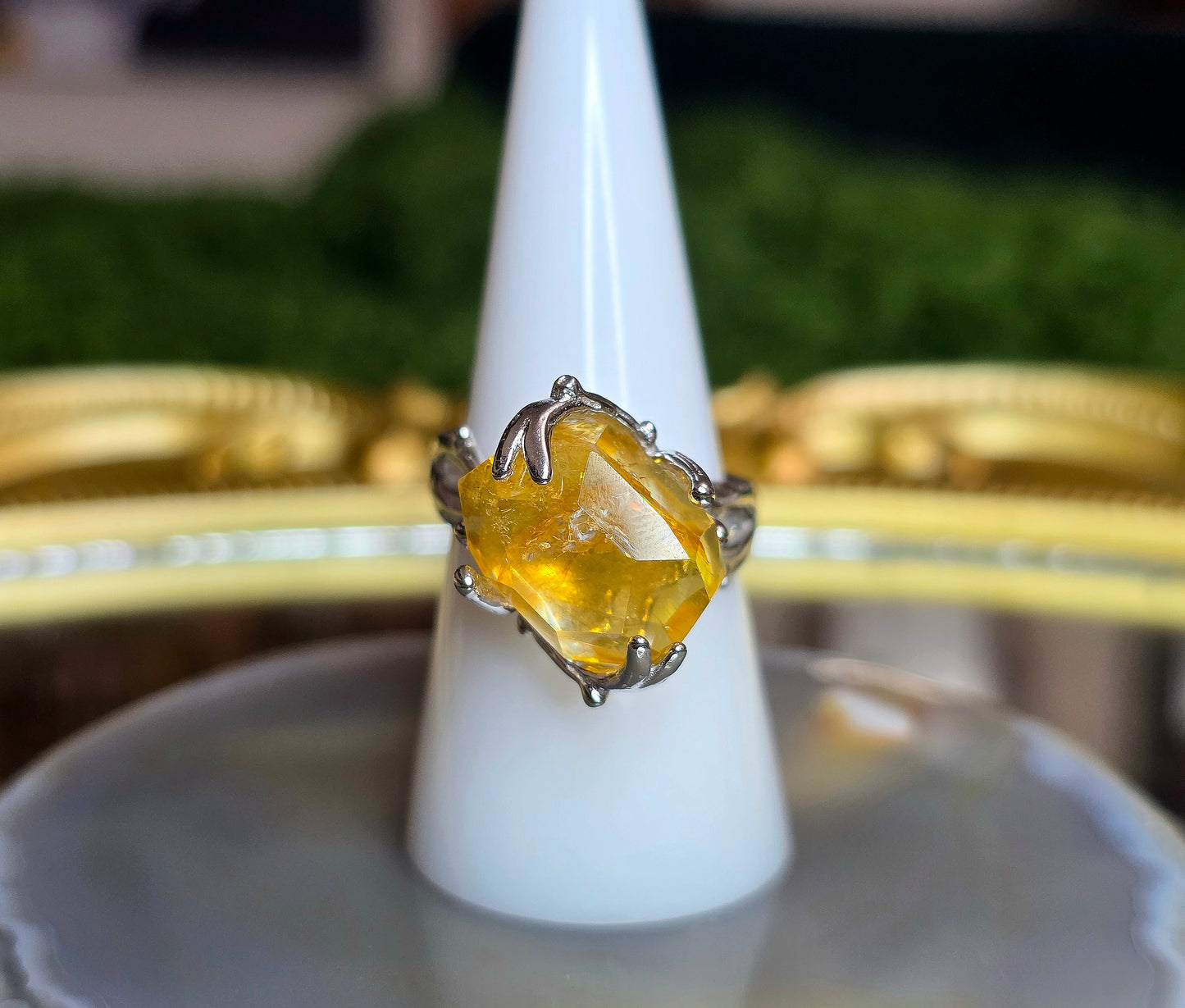 Golden Healer Fantasy Freeform Ring