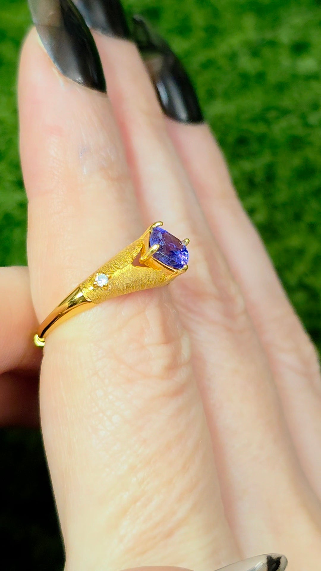 Tanzanite Golden Ring C
