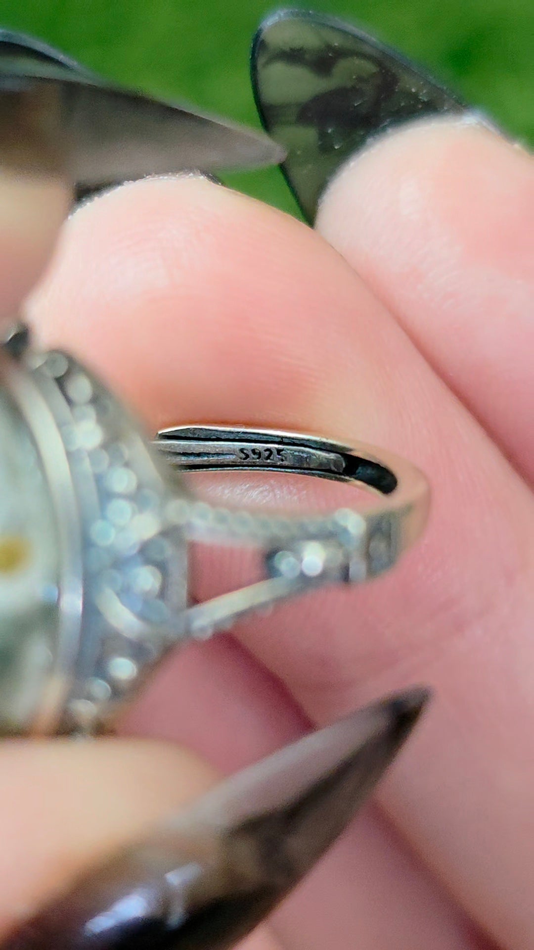 Orbicular Sea Jasper Ring A