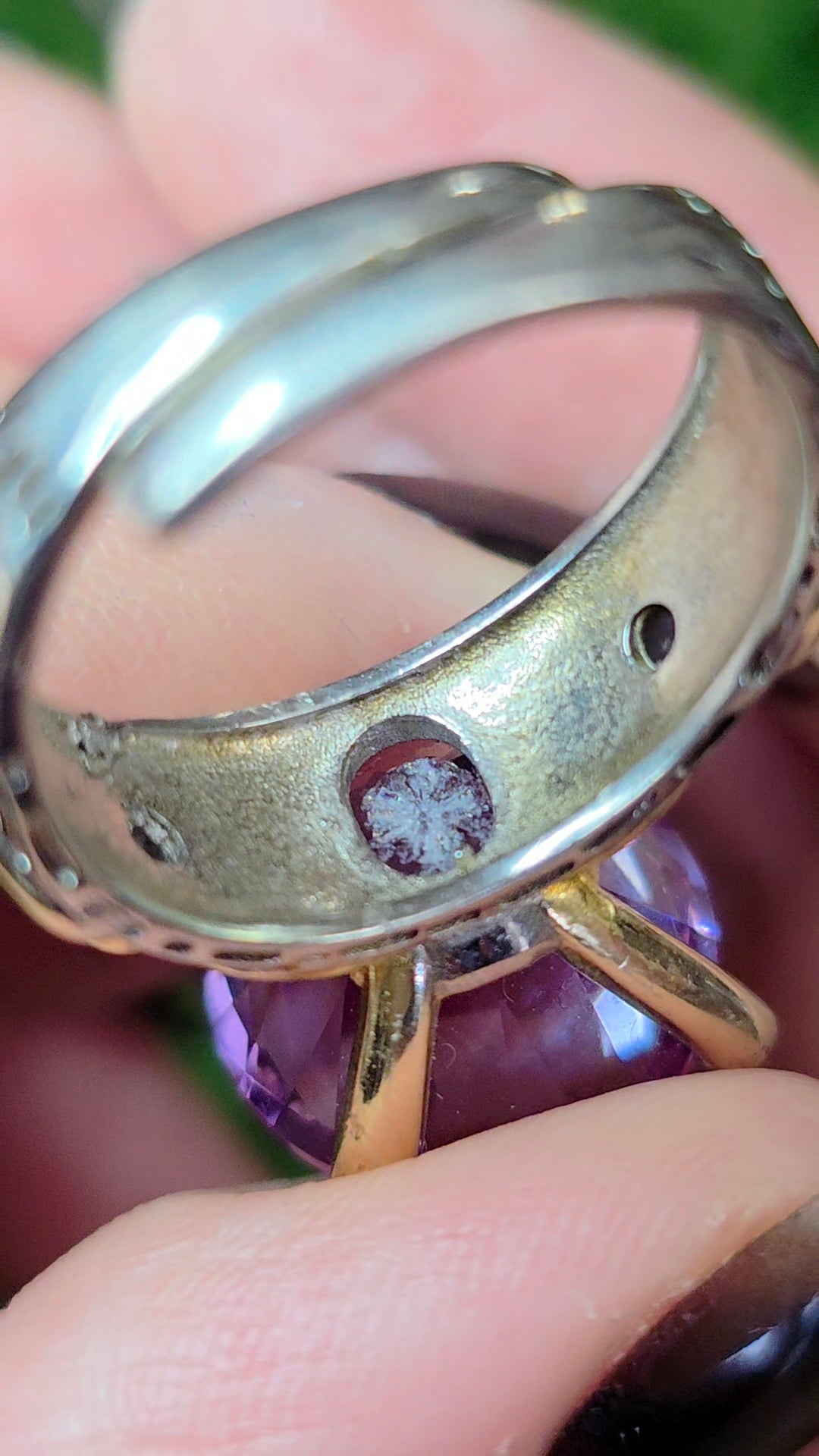 Light Amethyst Fantasy Cut Ring