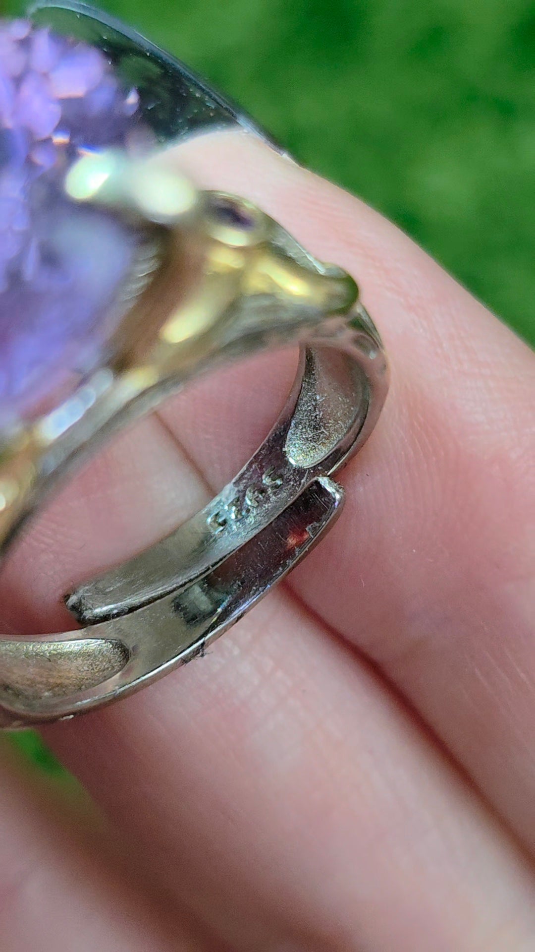 Light Amethyst Fantasy Cut Ring