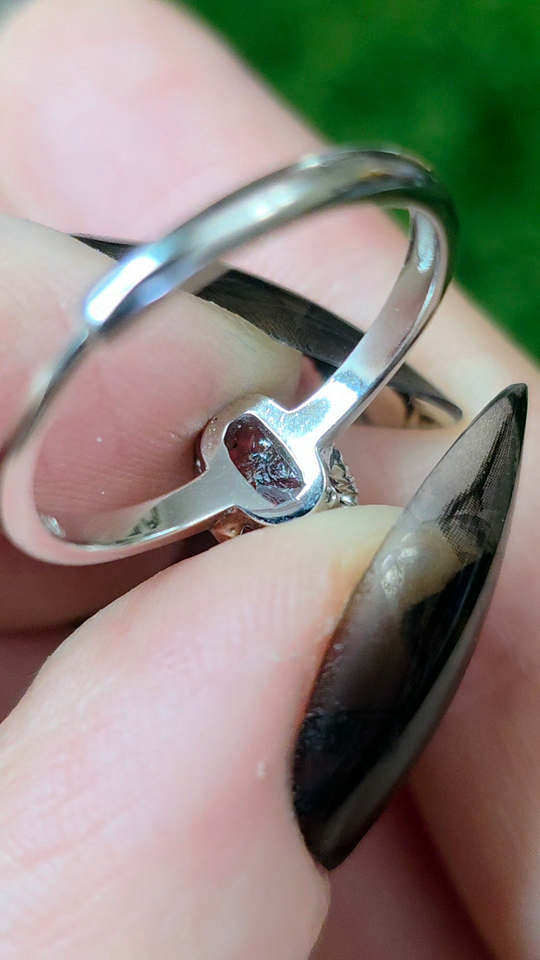 Pink Tourmaline Raw Stone Ring
