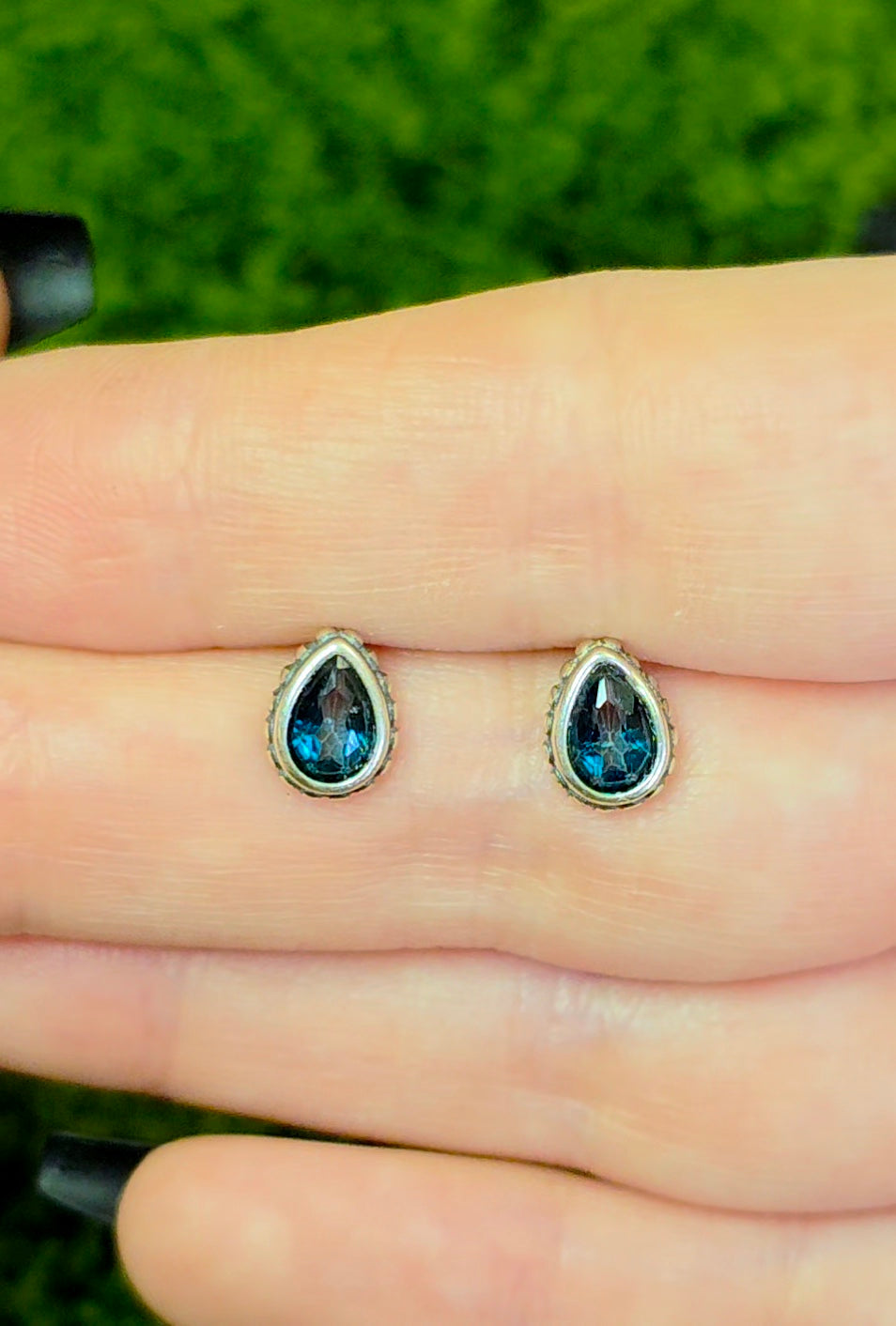 London Blue Topaz Stud Earrings