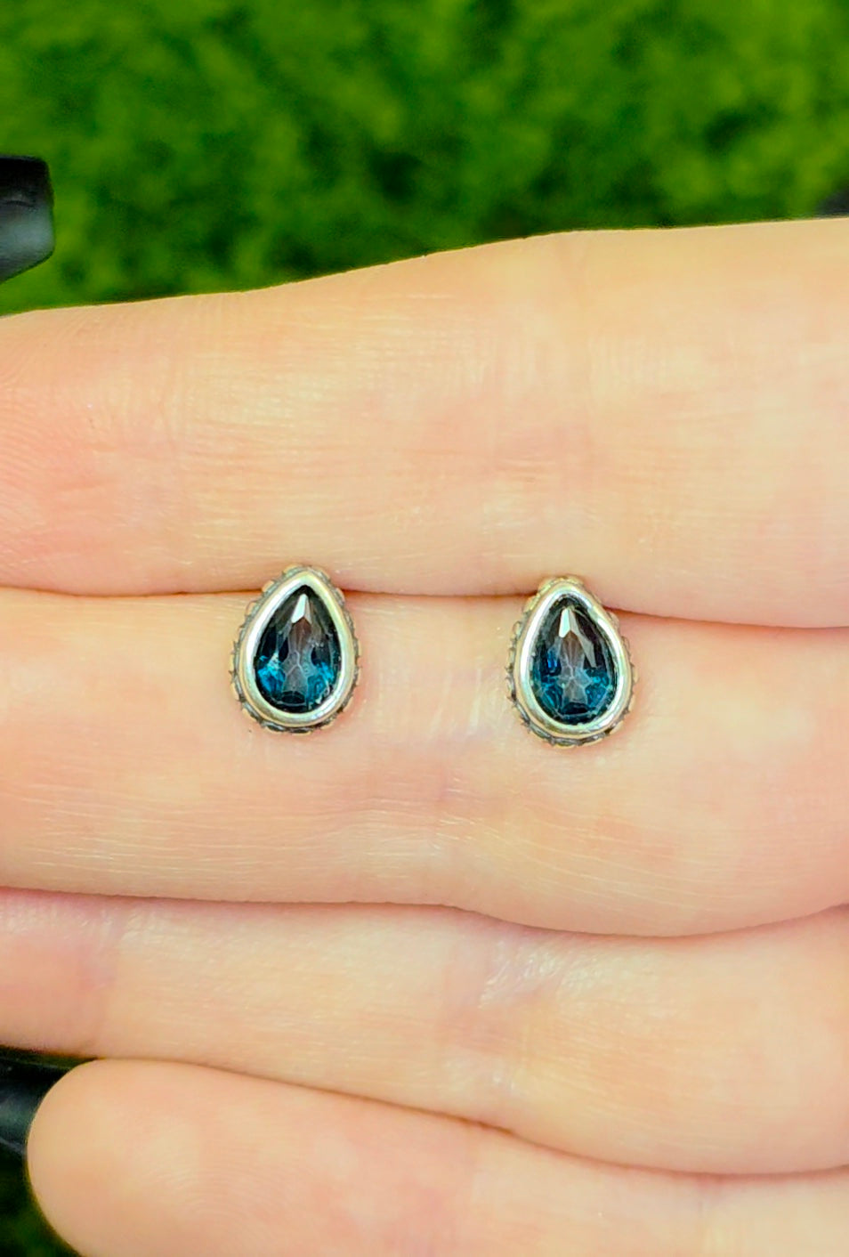 London Blue Topaz Stud Earrings
