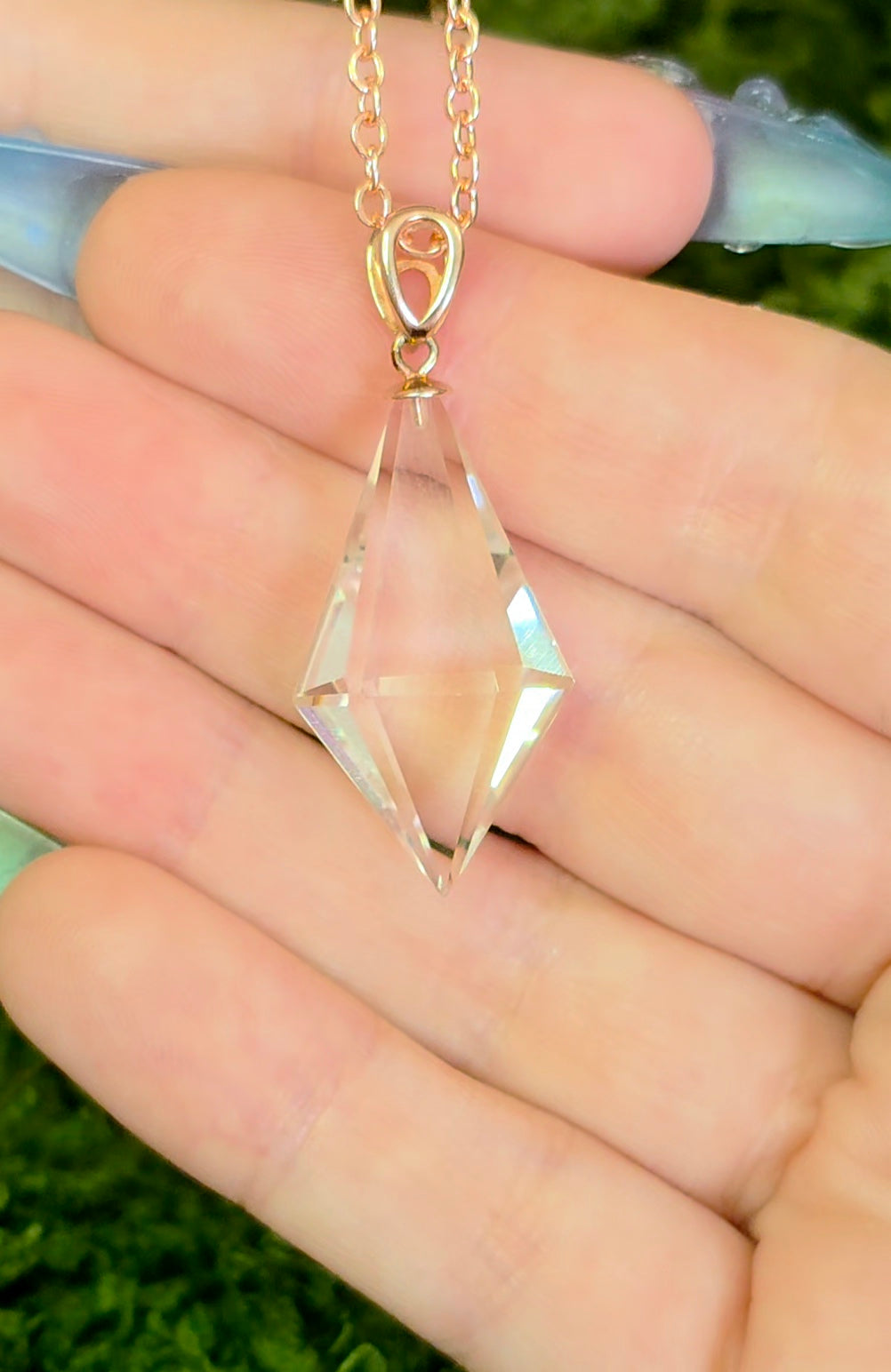 Clear Quartz Pendulum Pendant
