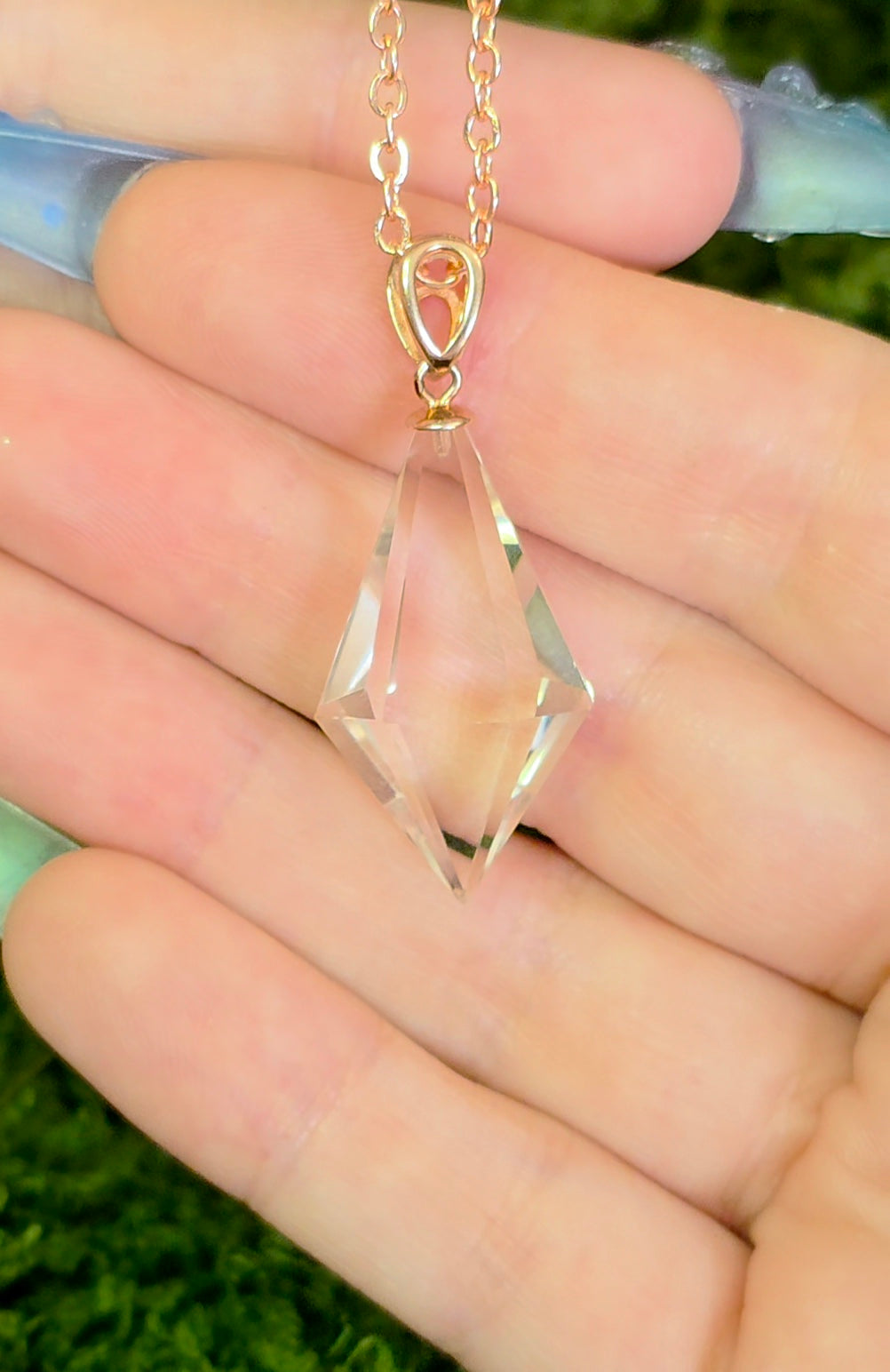 Clear Quartz Pendulum Pendant