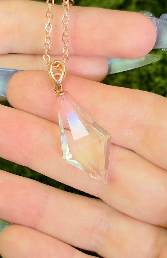 Clear Quartz Pendulum Pendant