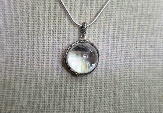 Crackle Quartz Snake Pendant