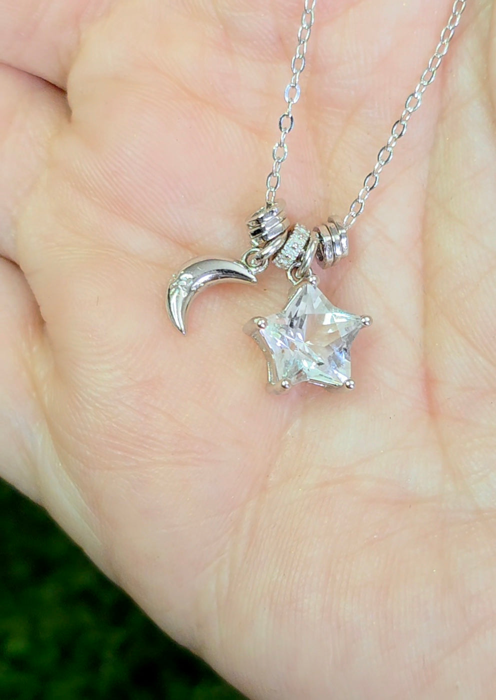 Clear Quartz Star Necklace