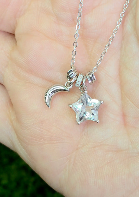 Clear Quartz Star Necklace