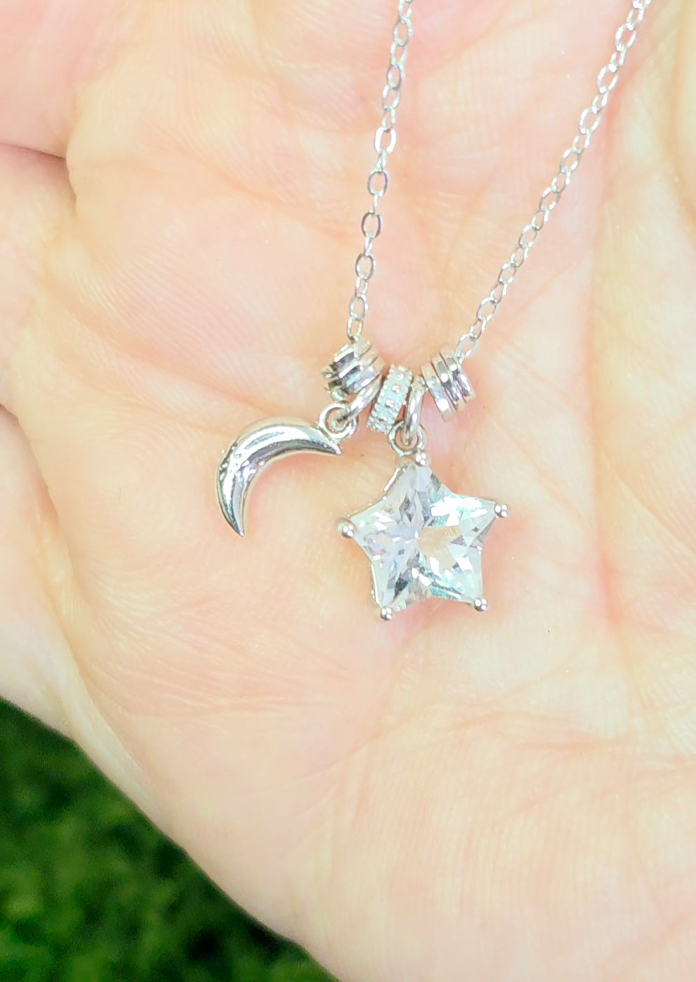 Clear Quartz Star Necklace