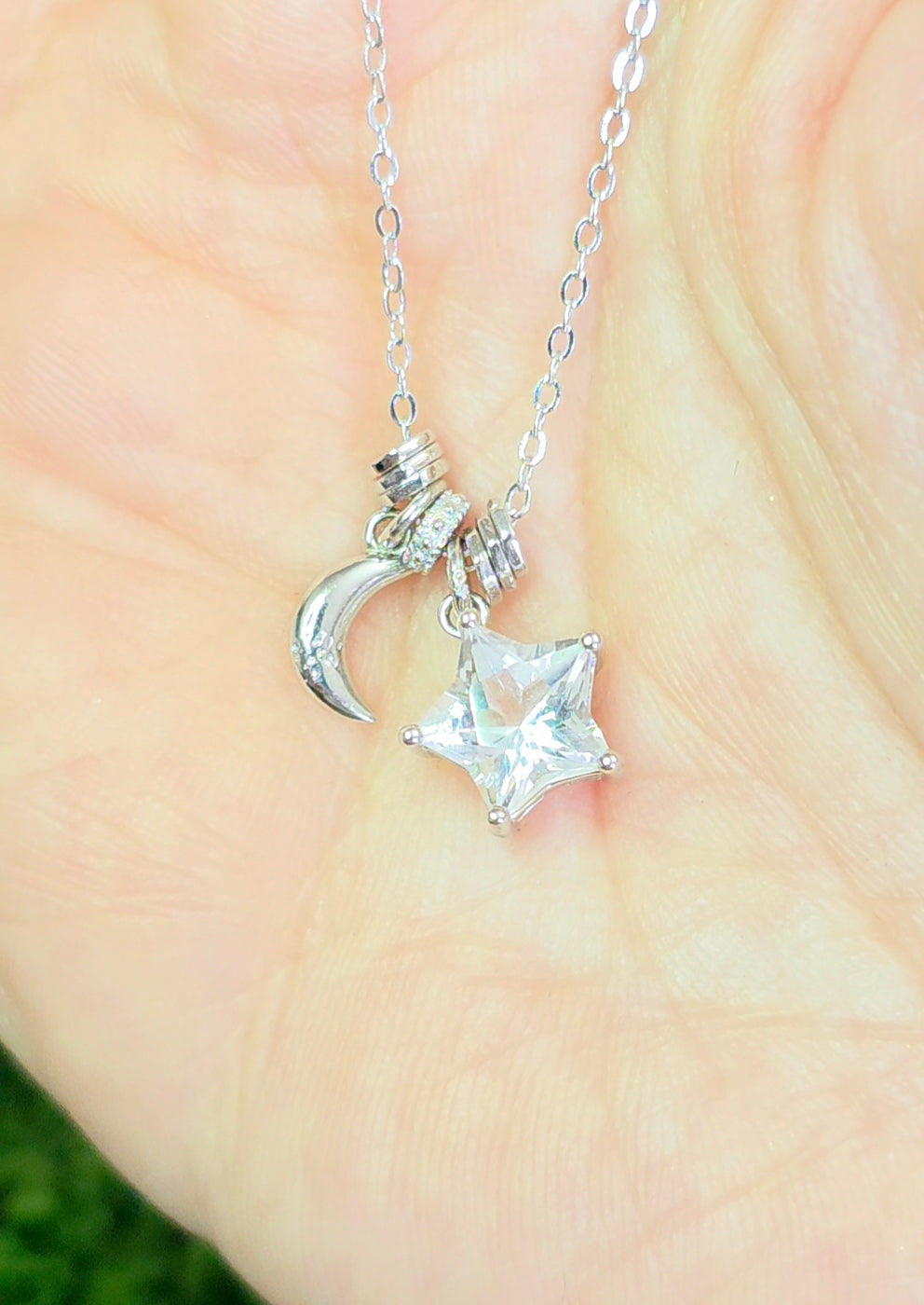 Clear Quartz Star Necklace