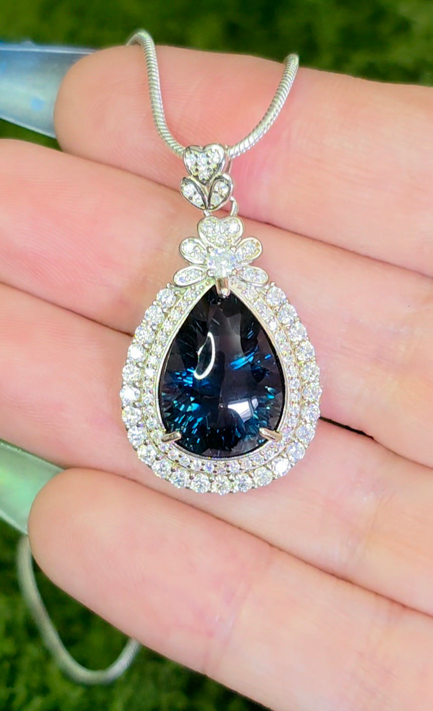 London Blue Topaz Pendant