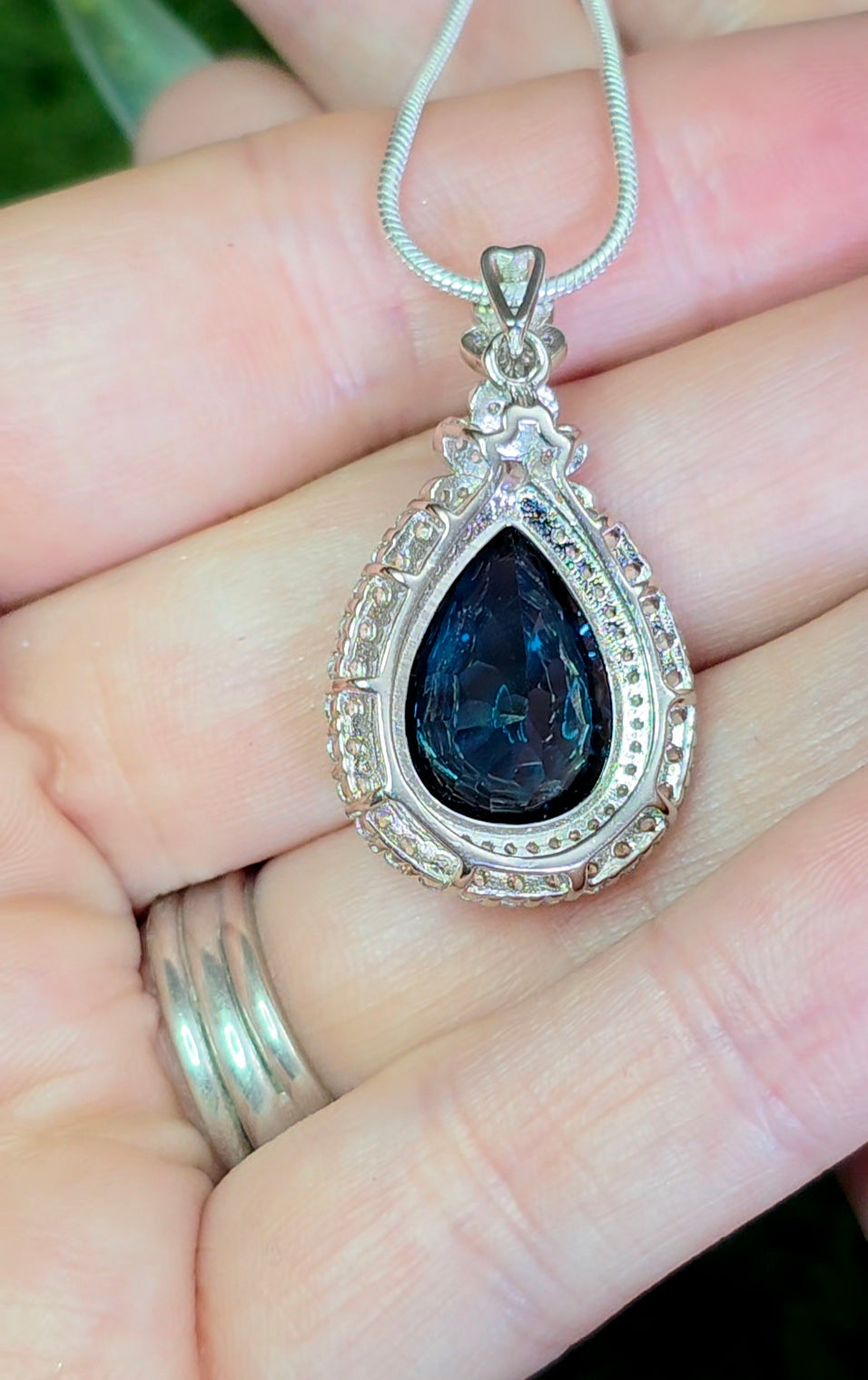 London Blue Topaz Pendant