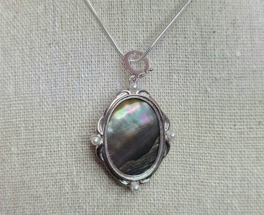 Black Shell Cute Witch Pendant